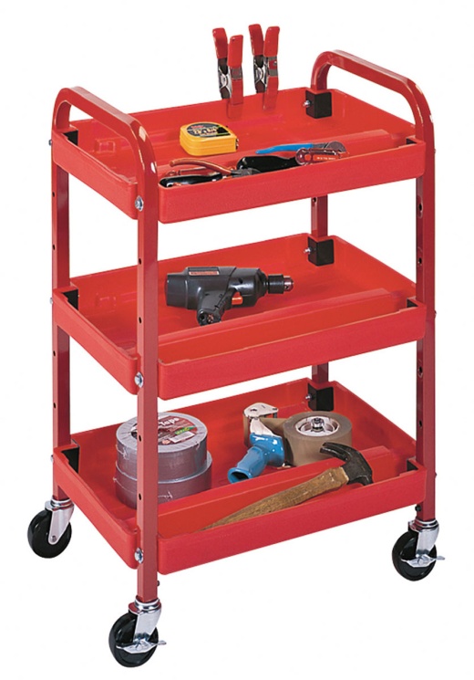 Three Shelf Activity Cart