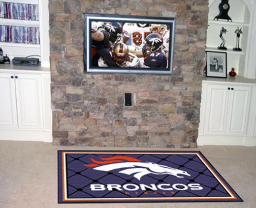 Denver Broncos Rug 5X8 60"X92" - Officially Licensed NFL Team Area Rugs