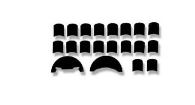 Hubcap Decals Black