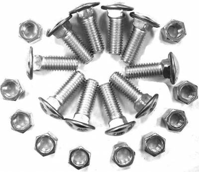 Bumper Bolts & Nuts - Set Of 10 for 1955-65 Chevy