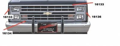Grille Molding - Left Side for 1981-82 Chevy & GMC Truck
