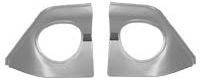 1962 Chevy Passenger Impala Rear Cove Inserts - Brushed Aluminum