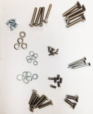 1955-57 Chevy Passenger Convertible Screw Kit - Windshield Frame Moldings & Hardware