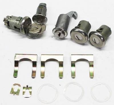 Ignition Door Glovebox & Trunk Lock Set for 1965 Chevelle