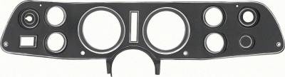1970-72 Camaro Dash Carrier - Black with Chrome