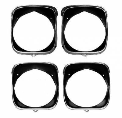1969 Chevelle Headlight Bezels - Inner & Outer Set of 4 (07535 & 07534)