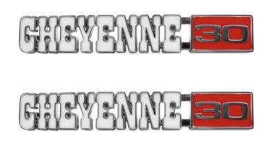Fender Emblems - Cheyenne 30 for 1971-72 Chevy Trucks