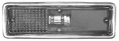 1970-71 Nova Tail Light Assembly Left (Driver Side) Without Guide Markings