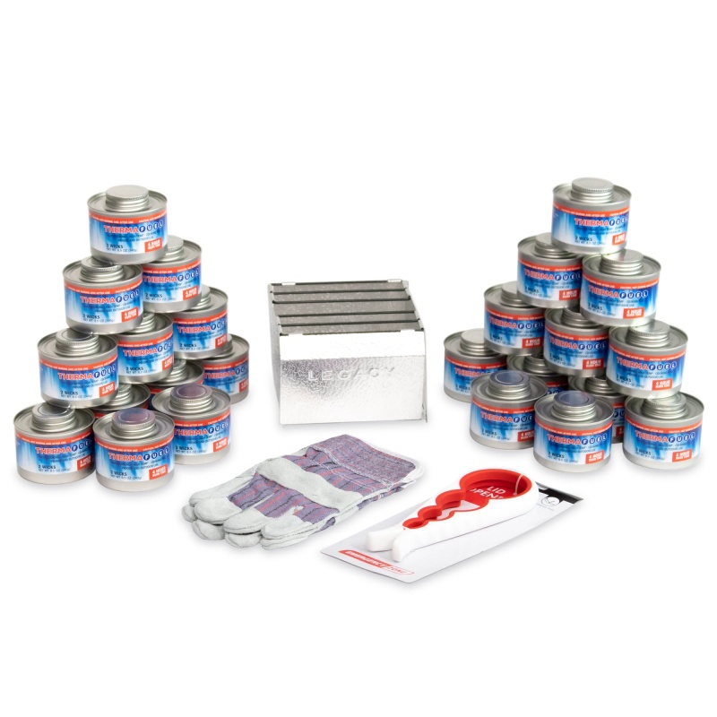 Emergency Stove, 16, 48, Or 96 Hour Survival Fuel Source + Stove, Wrench & Gloves