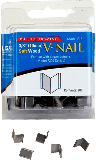 Logan F15 3/8" V-Nail for Soft Wood - Picture Framing Tools and Supplies