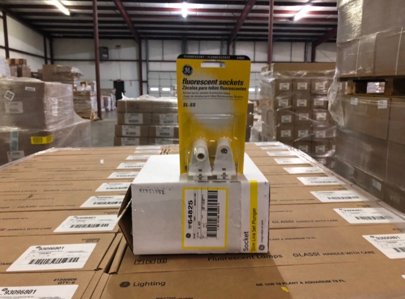 Ge Tombstone Fluorescent Lampholder Sl Ss 64825 (2Pack) 900 Packs/Pallet
