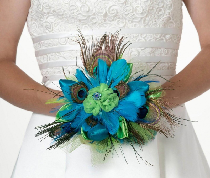 Peacock Wedding Bouquet