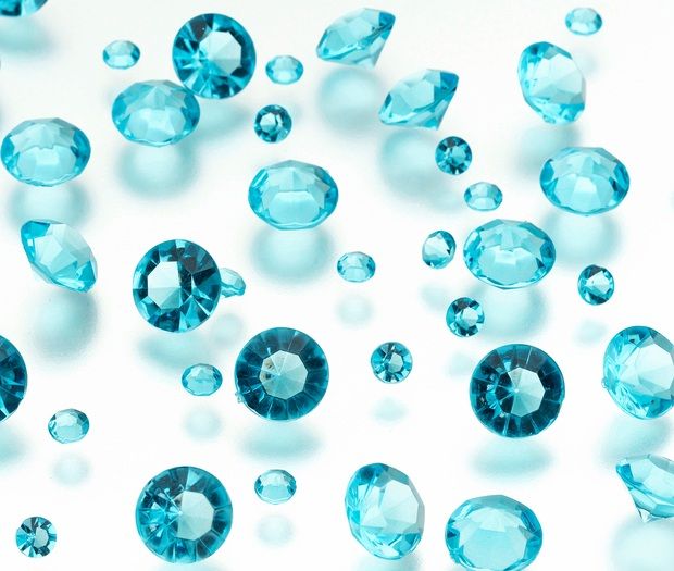 Aqua Diamond Confetti