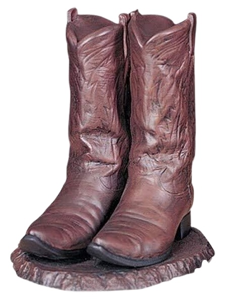 Cowboy Boots Cold Cast Adult Urn