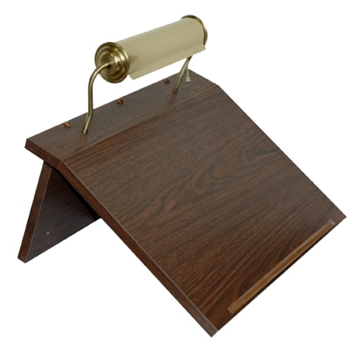 Wall Register Desk-Economy - Polished Brass Reflector Light