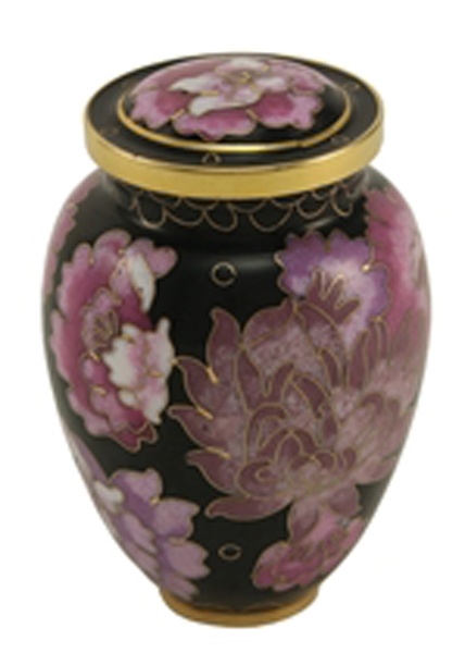 Elite Floral Blush Cloisonne Keepsake Urn