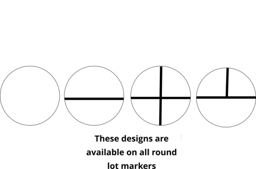 Perma-Mark Numbers, Letters, or Cross Marks Added to Stainless Steel Lot Markers