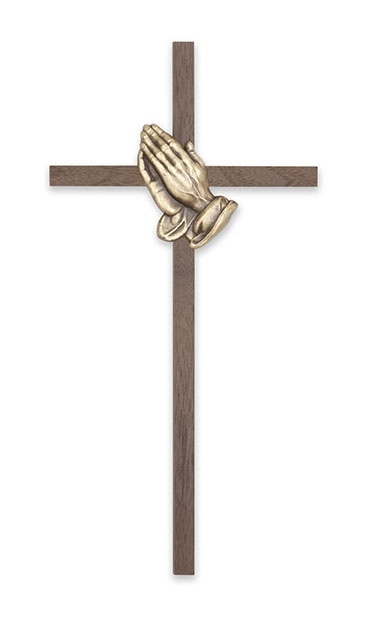 Crucifix-10: 10" Walnut Interior Crosses for Sale