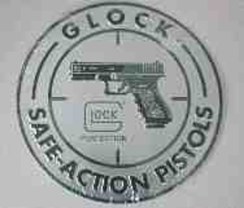 Glock Safe Action Aluminum Sign