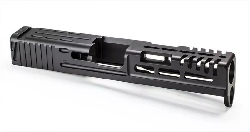 Oem Glock 17 Slide With Cms7 Machining And Graphite Black Cerakote, No Returns Or Exchanges