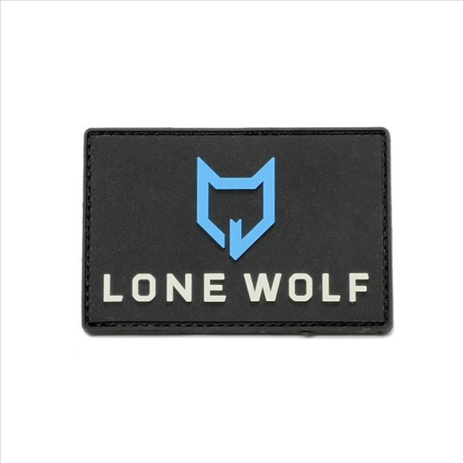 Lone Wolf Head Patch, Pvc