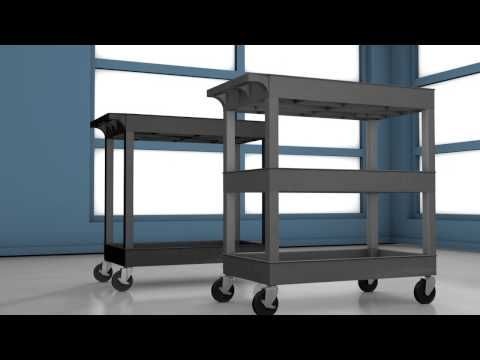 32" X 18" Cart - One Tub/One Flat Shelf