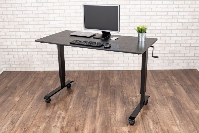 60" High Speed Crank Adjustable Stand Up Desk