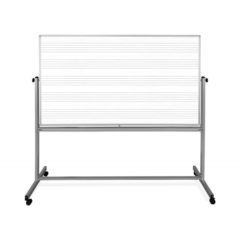 72"W X 48"H Mobile Music Whiteboard / Whiteboard
