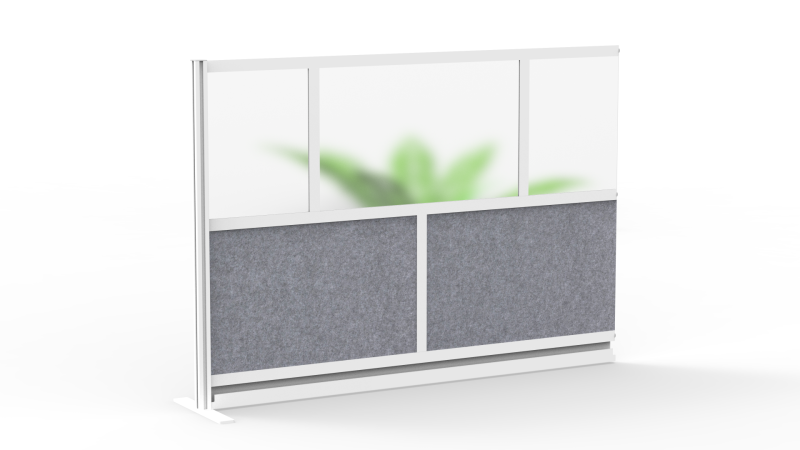 Modular Room Divider Wall System - 70" X 48" Add-On Wall