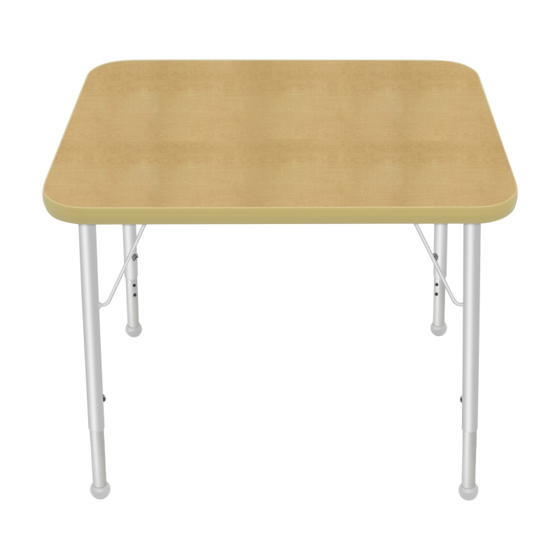 24" X 30" Rectangle Table - Top Color: Maple, Edge Color: Tan