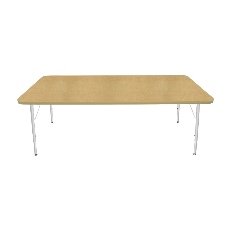36" X 72' Rectangle Table - Top Color: Maple, Edge Color: Tan
