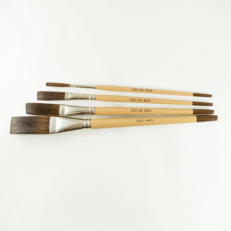 One Stroke (2962) One Stroke Flat, Brown Synthetic Mixture - 1