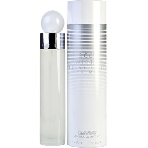 Perry Ellis 360 White EDT 3.4 Oz - Men's Fragrance for Everyday Use