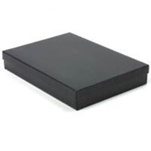 #85 Black Onyx Solid Top Jewelry Box- 8" X 5 1/2" X 1 1/4"