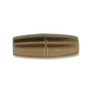 10 X 26Mm, Fits 6Mm Cord, Large Hole Magnetic Clasp-Matte/Brushed Copper