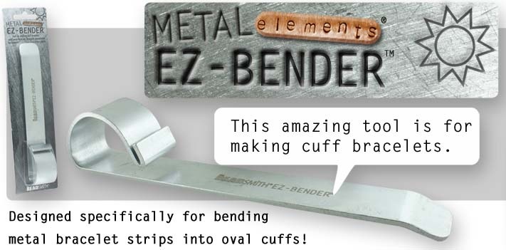 EZ Bender - bending metal bracelet blanks into oval cuffs! 