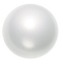 12Mm Large Hole Crystal Pearl White