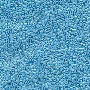 Db164 Opaque Light Blue Ab - Miyuki Delica Seed Beads - 11/0