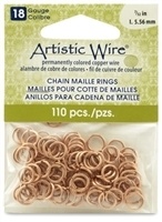 5.95Mm (Id), 8Mm (Od), (15/64") 18 Gauge Chain Maille Rings