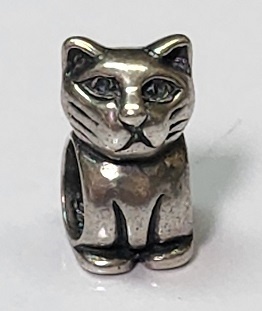 Sterling Large Hole Bead -#470X Cat