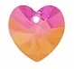 28Mm Heart Pendant Astral Pink