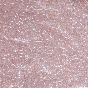 Db082 Lined Lt Pink Ab - Miyuki Delica Seed Beads - 11/0