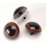 Animal Eyes With Plastic Washers - 25Mm Brown