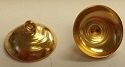 12Mm Cup Button Up Eye/Back/Shank-Gold
