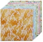 #4339 - Yasutomo Fold'ems Origami Paper - Authentic Yuzen Pastels Assortment - 4 5/8"