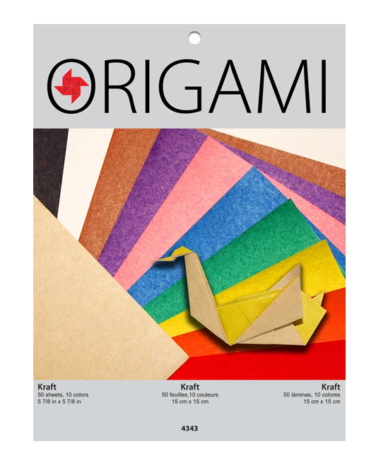 #4343 - Yasutomo Fold'ems Origami Paper - Kraft Origami Paper- 5 7/8"