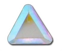 Swarovski #2711 6Mm Triangle Flat Back- Crystal Ab