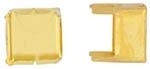 Beadalon Flat Memory Wire Findings - Square Cup- Gold