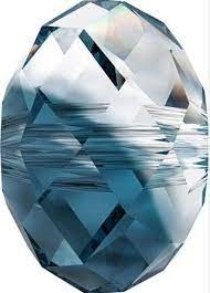 Swarovski 6Mm Briolette Bead (Gemstone) Crystal Montana Blend Blend