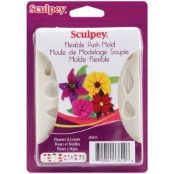 Sculpey® Flexible Push Mold- Flowers & Leaves